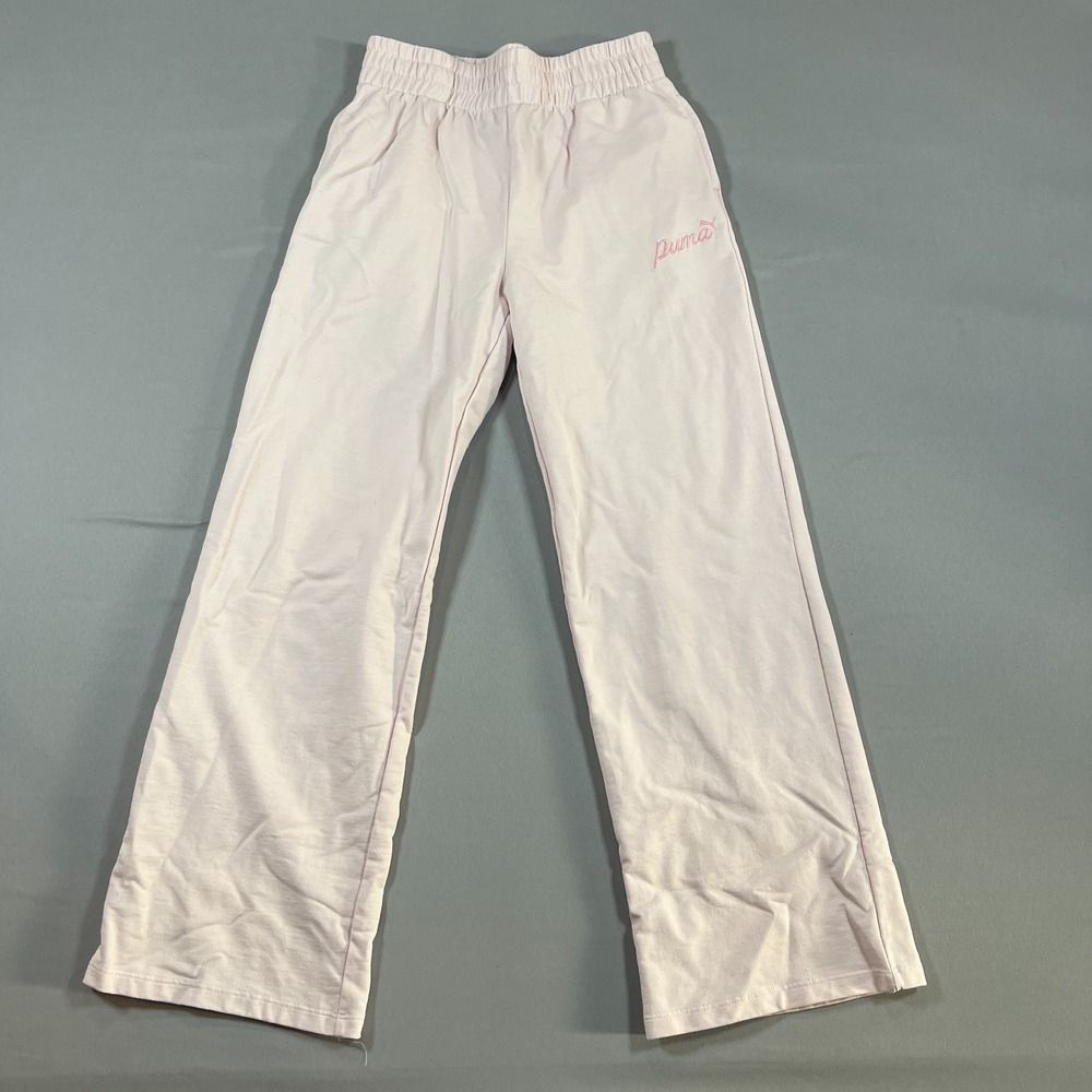 Puma Way 1 Sweatpants Womens XL 16 Light Pink Elasticated Waistband Wide Leg